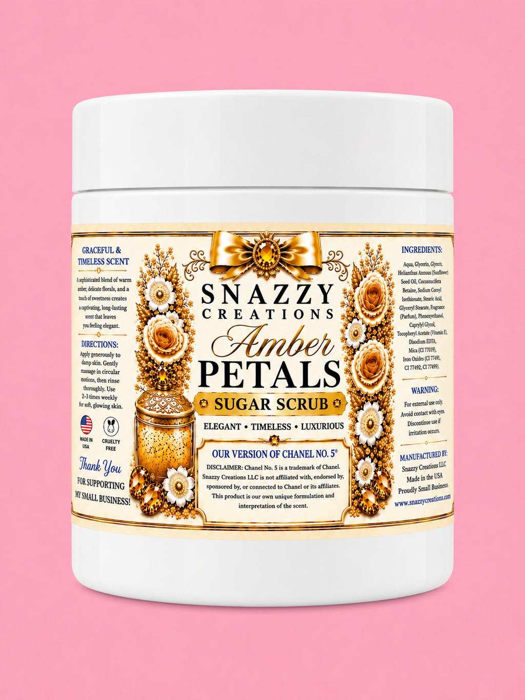 Amber Petals Sugar Scrub
