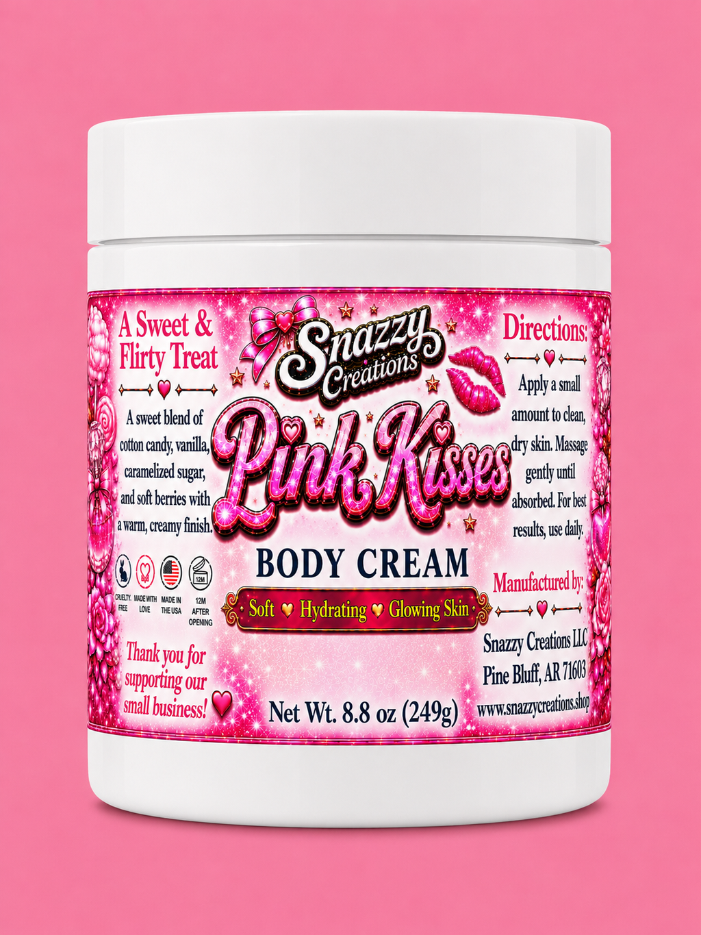 Pink Kisses Body Cream
