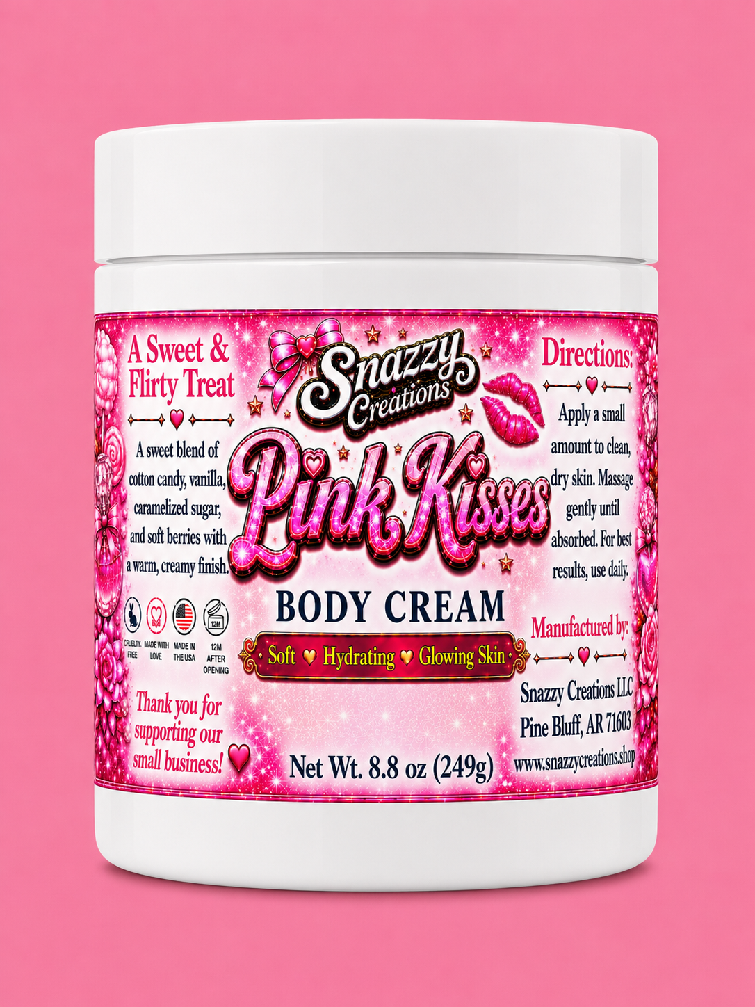 Pink Kisses Body Cream