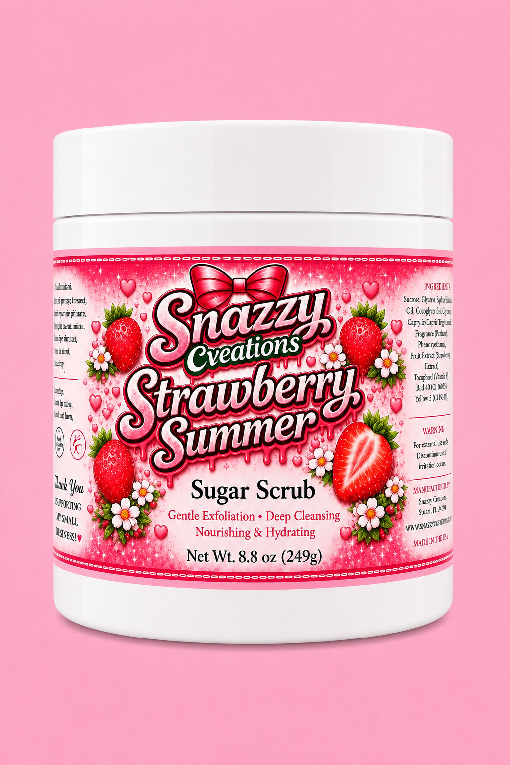 Strawberry Summer Sugar Scrub