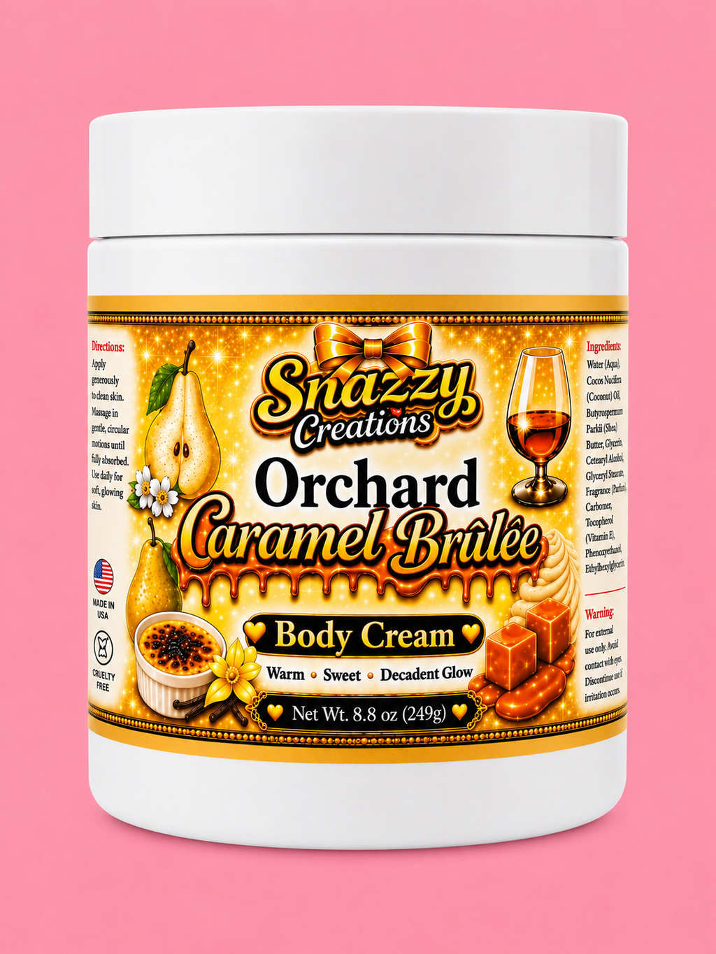 Orchard Caramel Brülée Body Cream