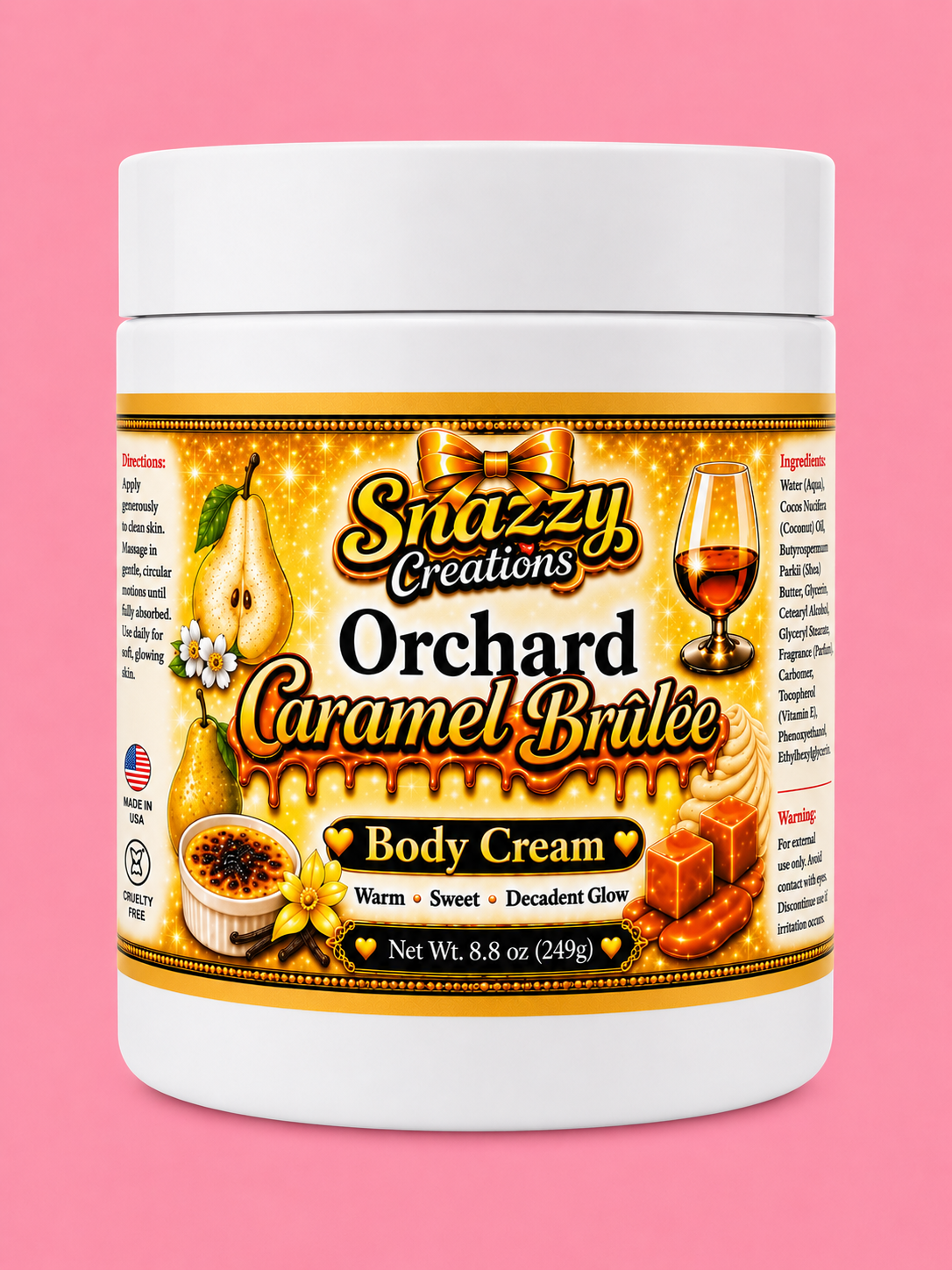 Orchard Caramel Brülée Body Cream