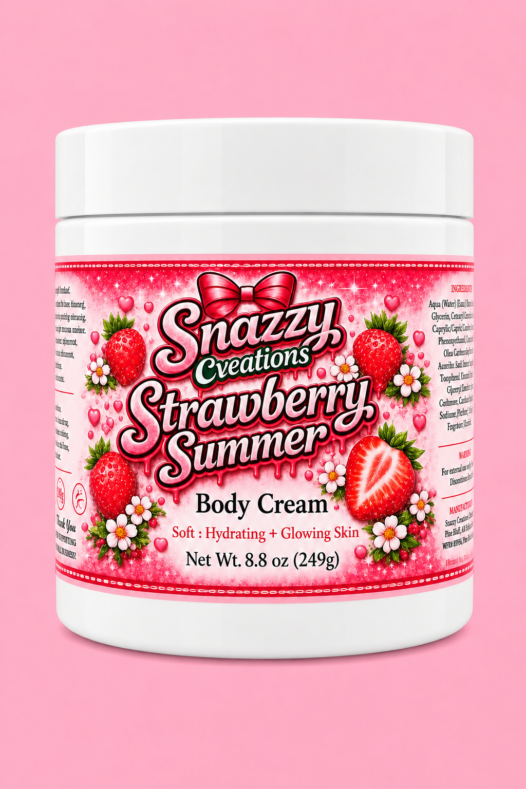 Strawberry Summer Body Cream
