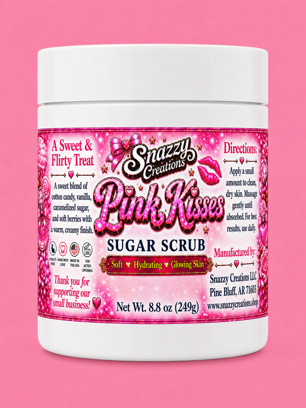 Pink Kisses Sugar Scrub