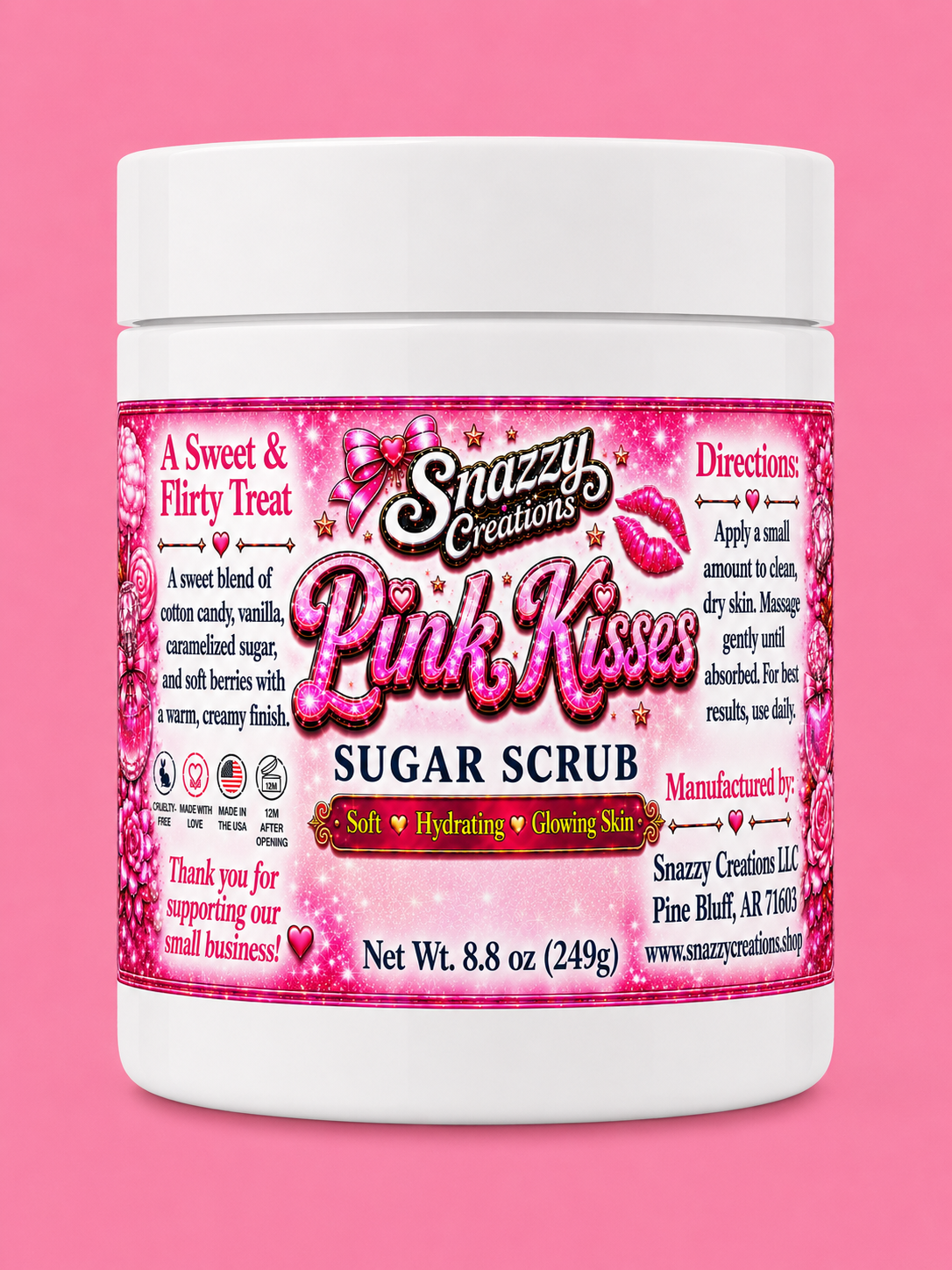 Pink Kisses Sugar Scrub