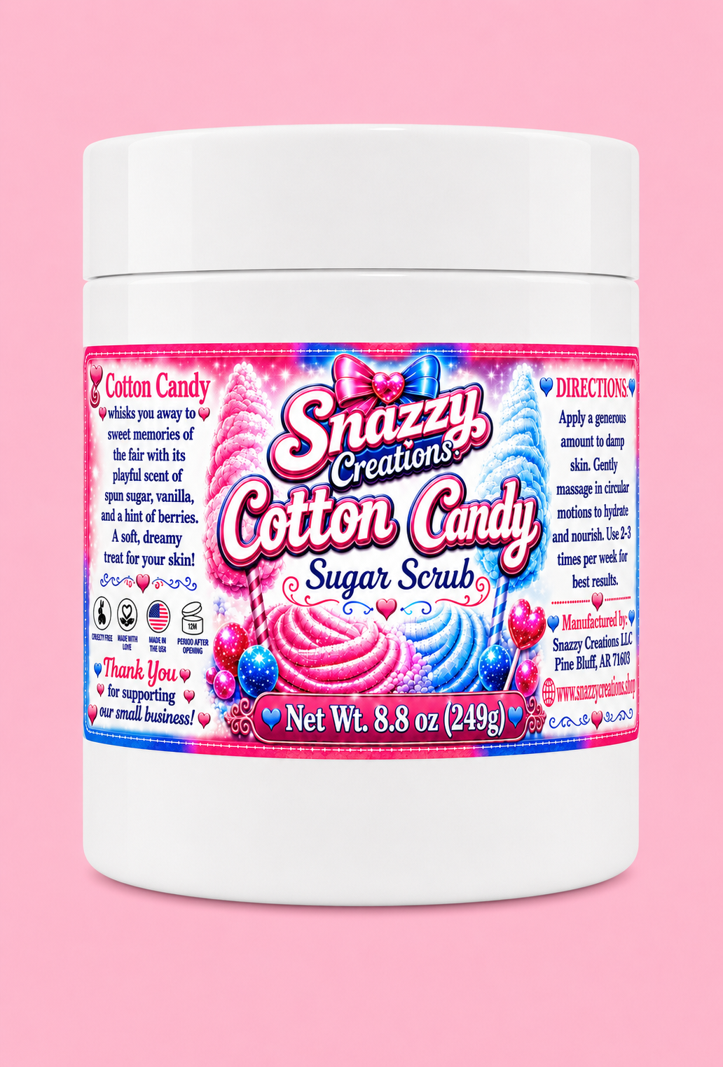 Cotton Candy Sugar Scrub